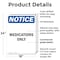 Signmission Medications Only, 18 in W x Rectangle, Plastic OS-2PACK-NS-P-1824-V-14194 - alternate 2